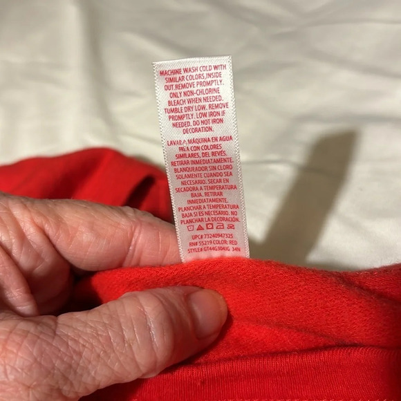 Graphic Santa Selfie #Believe Red Crewneck Sweatshirt size XXL - Picture 4 of 7